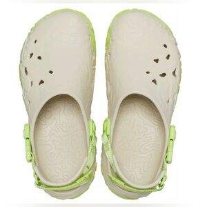 Crocs Slip-On Clog for Men in Light Cream and Lime
